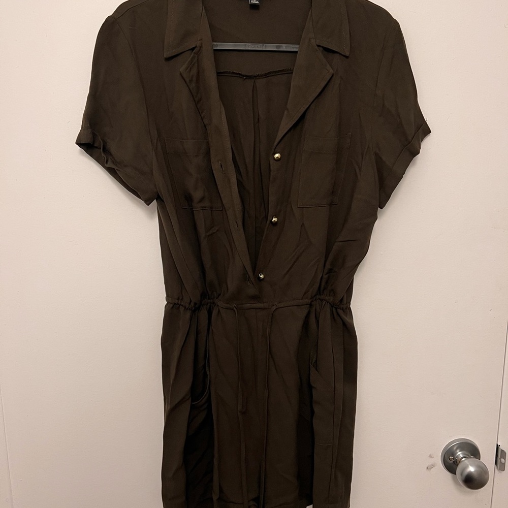 Dark green jumpsuit